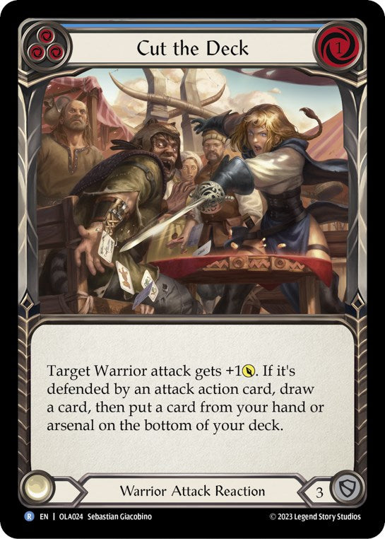 Cut the Deck (Blue) [OLA024] (Heavy Hitters Olympia Blitz Deck) | Good Games Morley