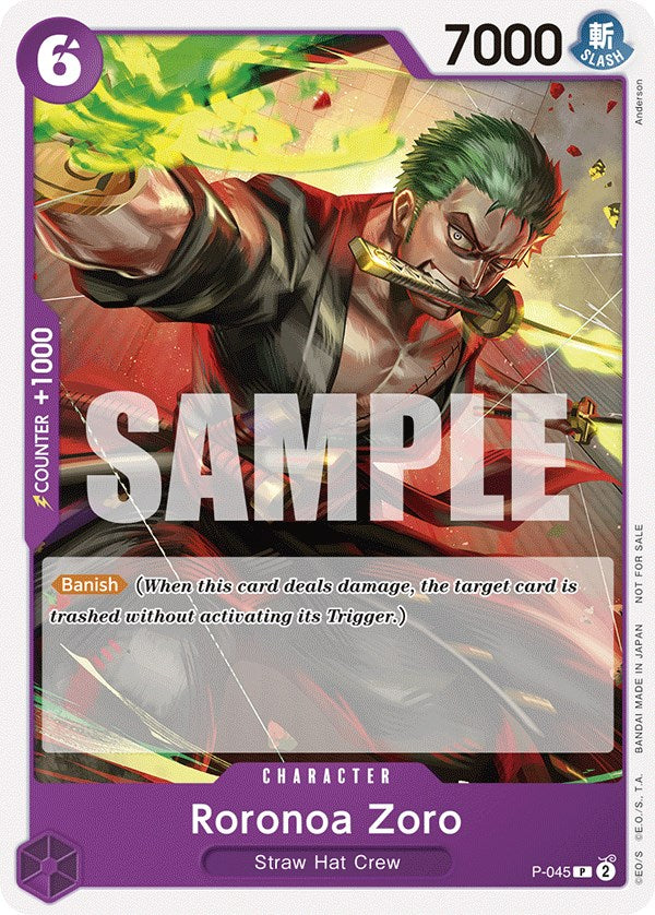 Roronoa Zoro (OP-06 Pre-Release Tournament) [Participant] [One Piece Promotion Cards] | Good Games Morley