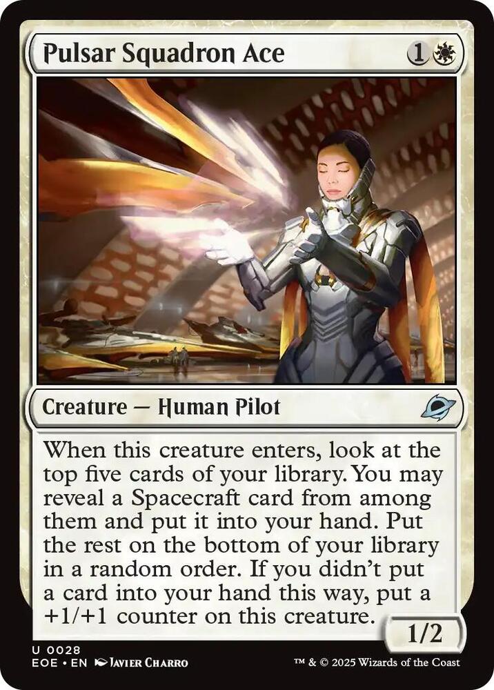Pulsar Squadron Ace 28/276 (Edge of Eternities)  - Foil | Good Games Morley