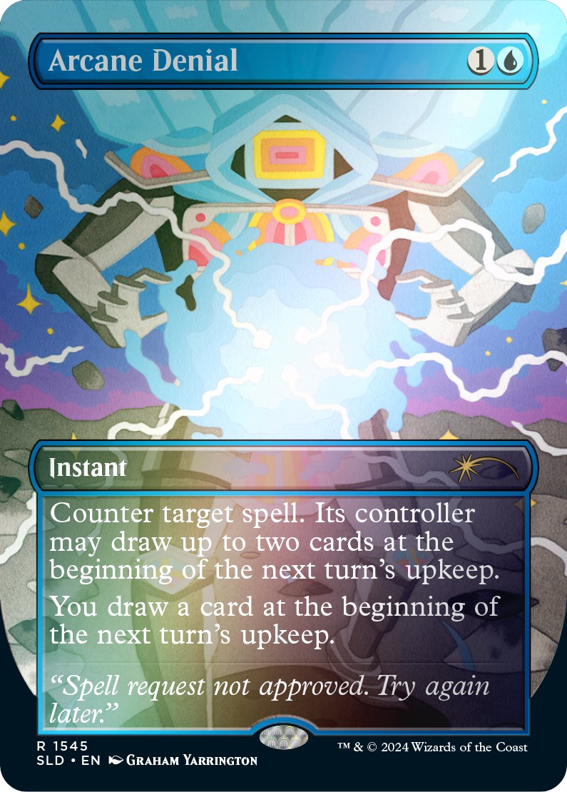 Arcane Denial (Rainbow Foil) [Secret Lair Drop Series] | Good Games Morley