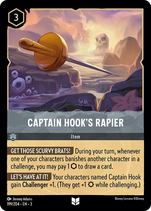 Captain Hook's Rapier (199/204) [Into the Inklands] | Good Games Morley