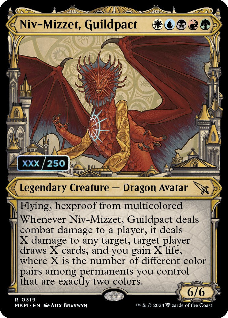 Niv-Mizzet, Guildpact (Serialized) [Murders at Karlov Manor] | Good Games Morley