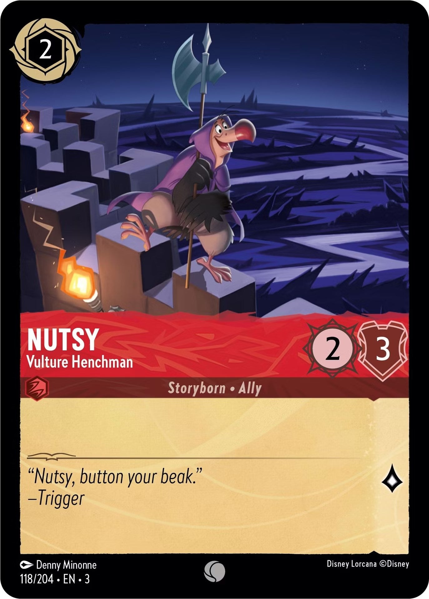 Nutsy - Vulture Henchman (118/204) [Into the Inklands] | Good Games Morley