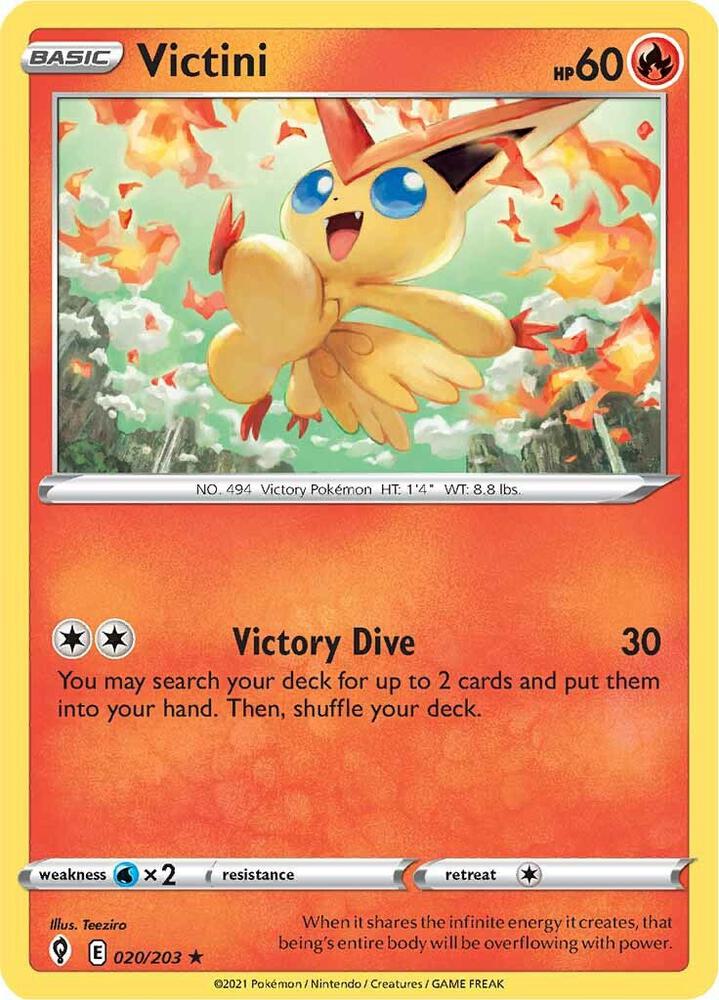 Victini 020/203 (SWSH07: Evolving Skies)  - Holofoil | Good Games Morley