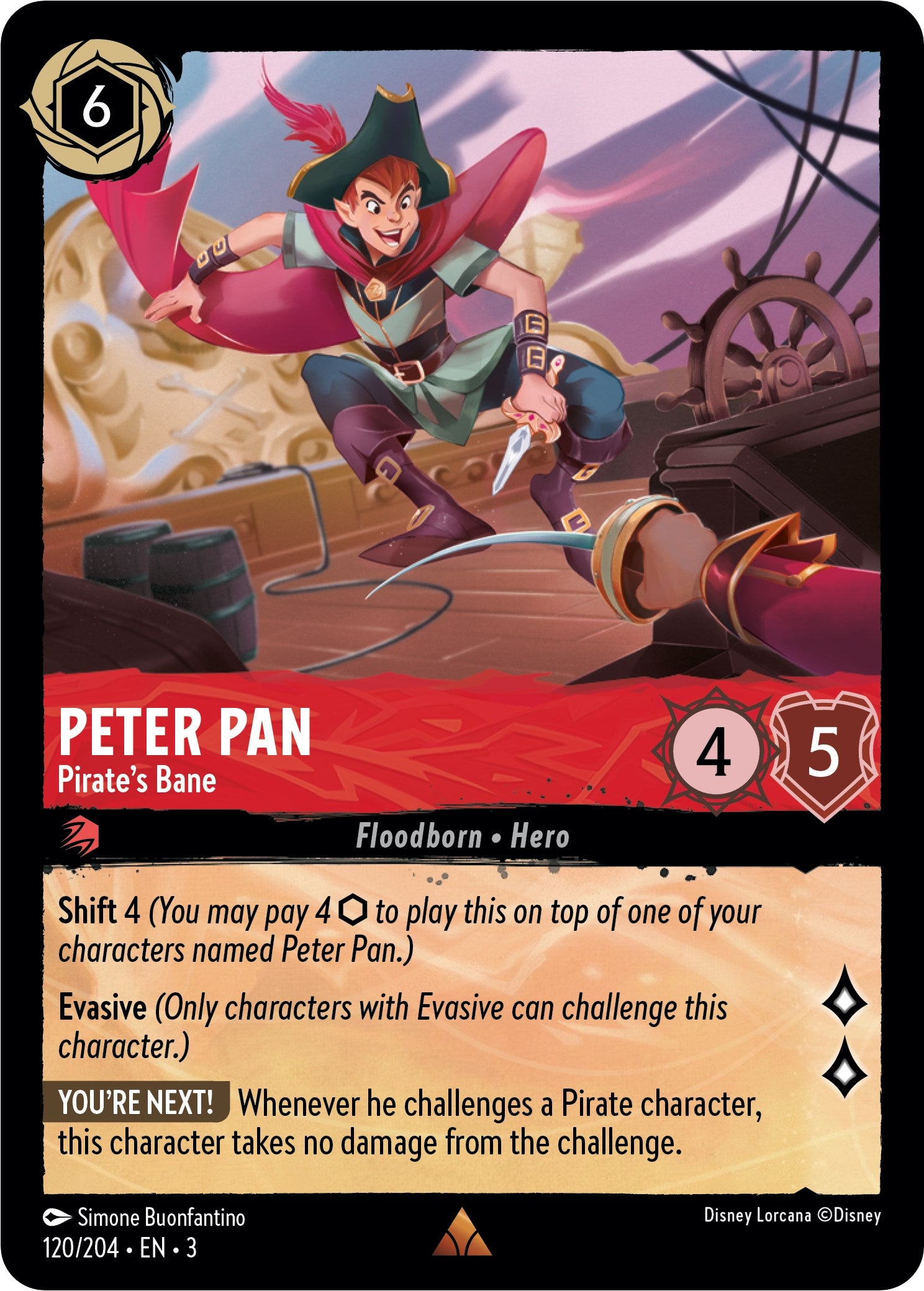 Peter Pan - Pirate's Bane (120/204) [Into the Inklands] | Good Games Morley