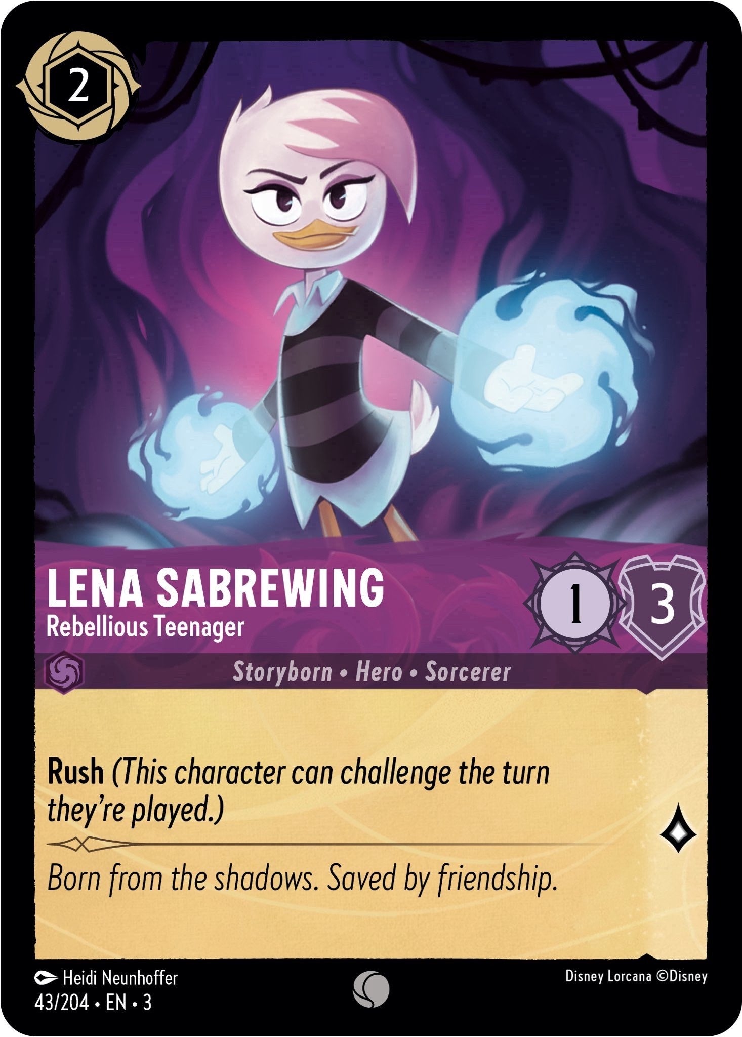 Lena Sabrewing - Rebellious Teenager (43/204) [Into the Inklands] | Good Games Morley