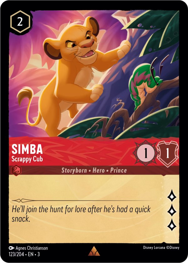 Simba - Scrappy Cub (123/204) [Into the Inklands] | Good Games Morley