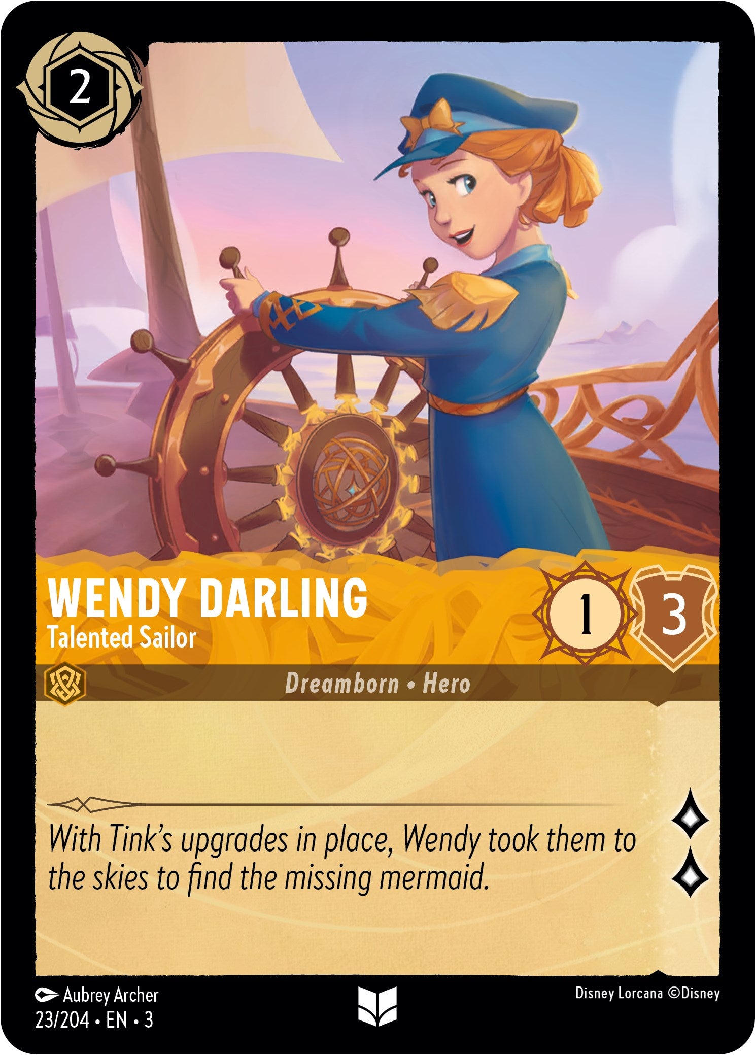 Wendy Darling - Talented Sailor (23/204) [Into the Inklands] | Good Games Morley