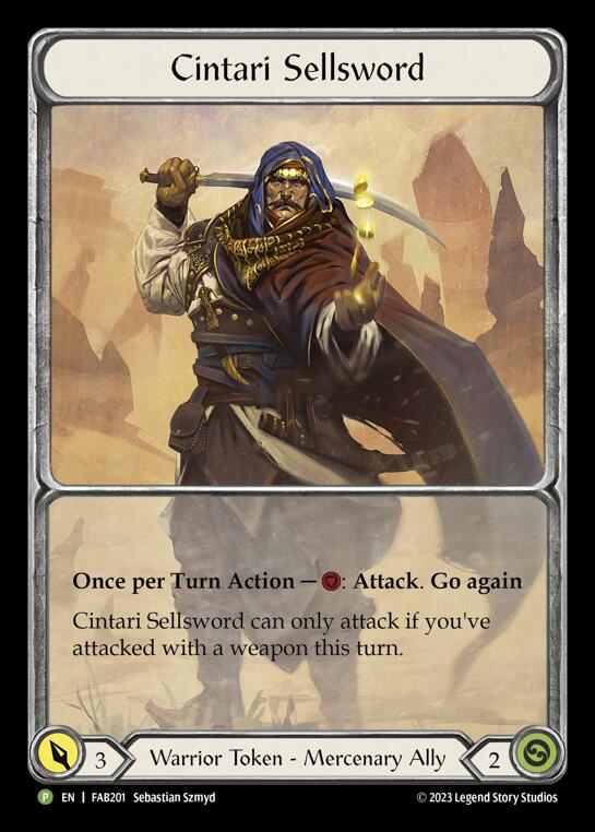Cintari Sellsword [FAB201] (Promo)  Rainbow Foil | Good Games Morley