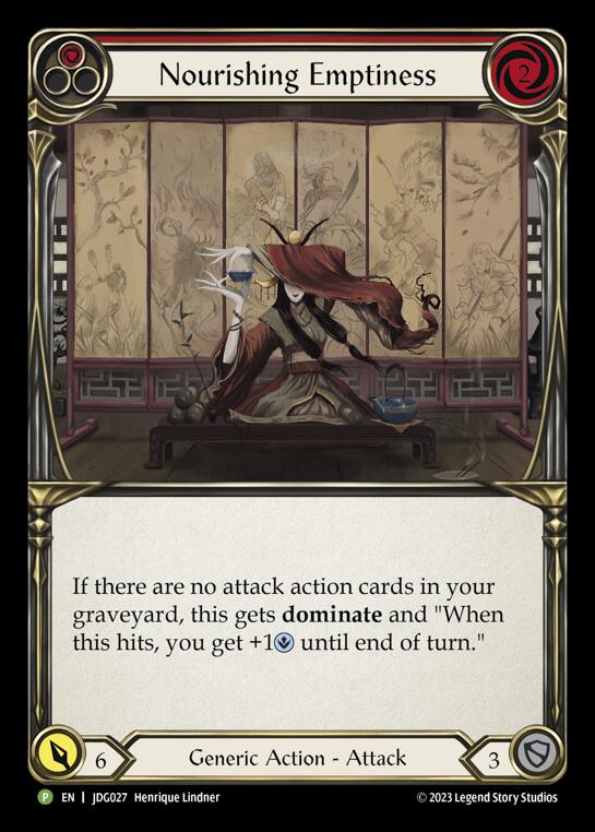 Nourishing Emptiness (Red) [JDG027] (Promo)  Cold Foil | Good Games Morley