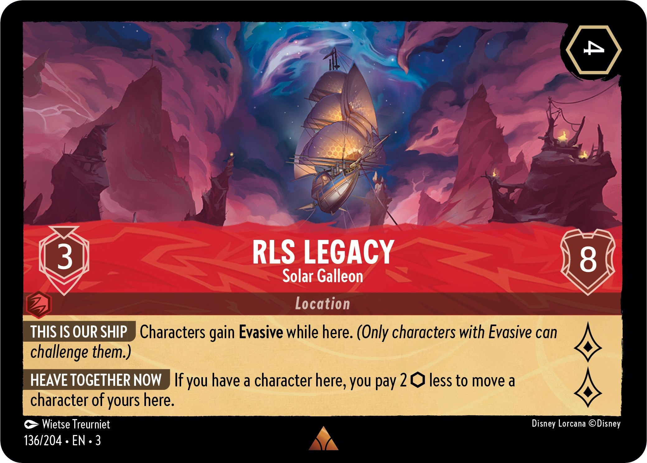 RLS Legacy - Solar Galleon (136/204) [Into the Inklands] | Good Games Morley