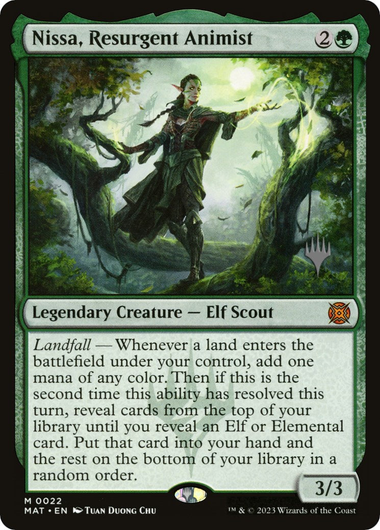 Nissa, Resurgent Animist (Promo Pack) [Murders at Karlov Manor Promos] | Good Games Morley
