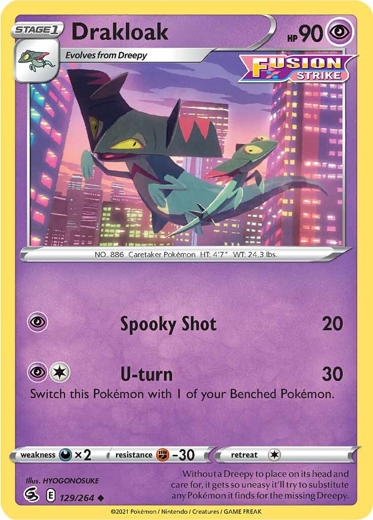 Drakloak (129/264) [Sword & Shield: Fusion Strike] | Good Games Morley