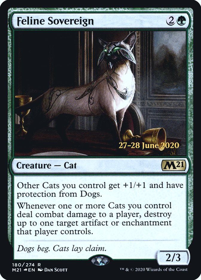Feline Sovereign [Core Set 2021 Prerelease Promos] | Good Games Morley