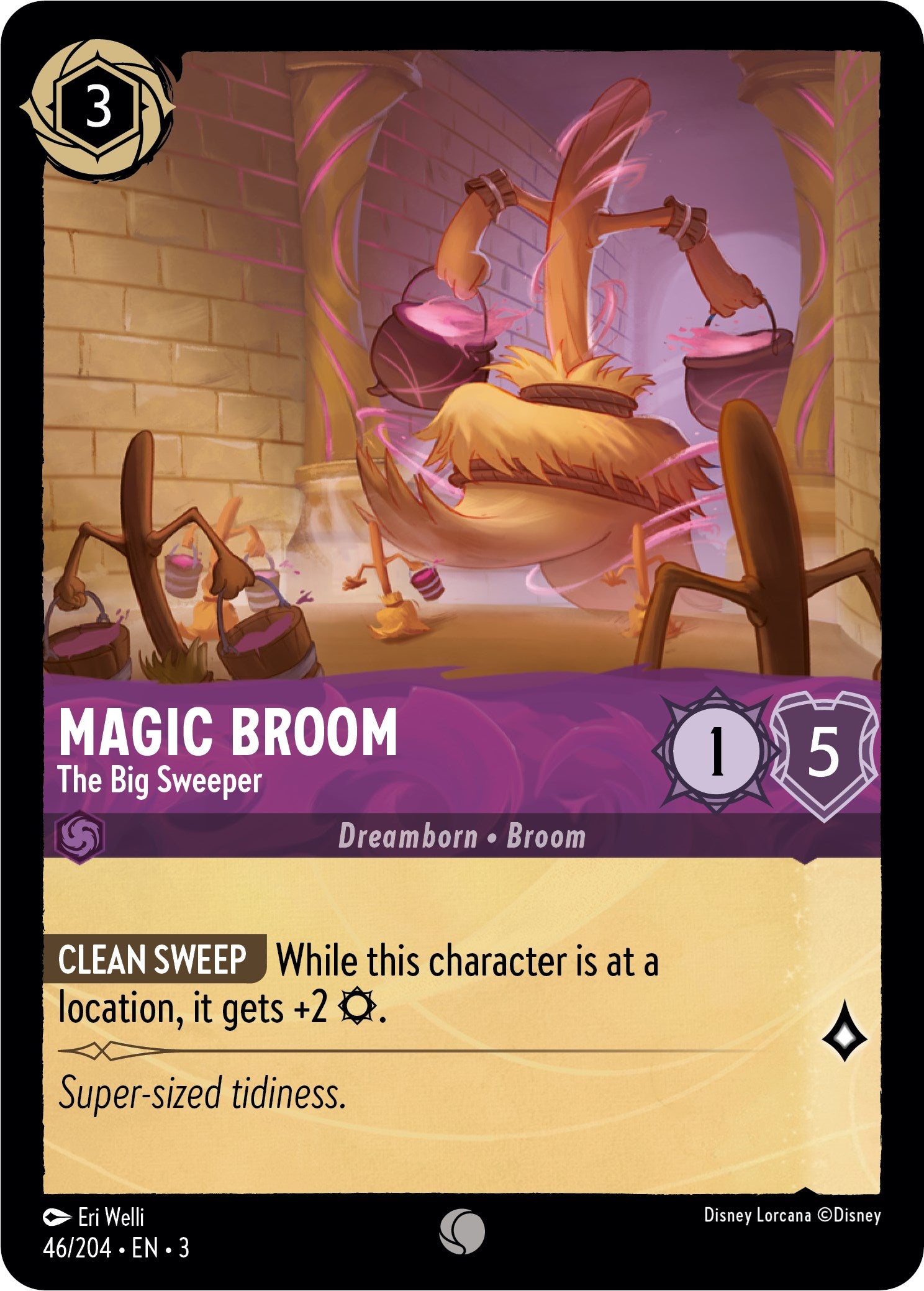 Magic Broom - The Big Sweeper (46//204) [Into the Inklands] | Good Games Morley