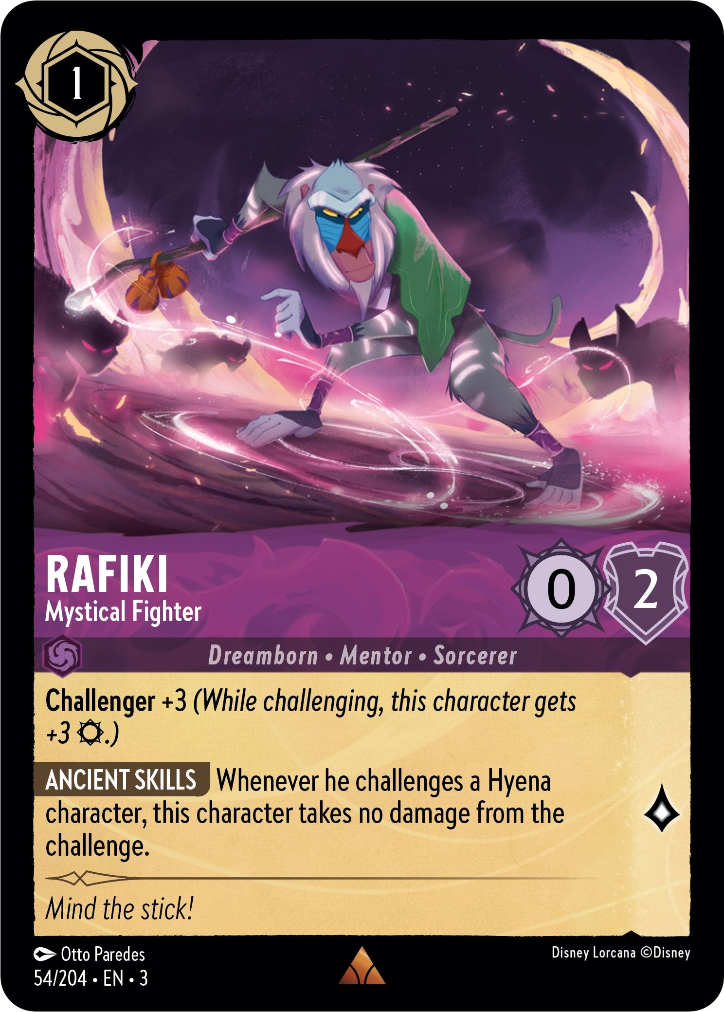 Rafiki - Mystical Fighter (54//204) [Into the Inklands] | Good Games Morley