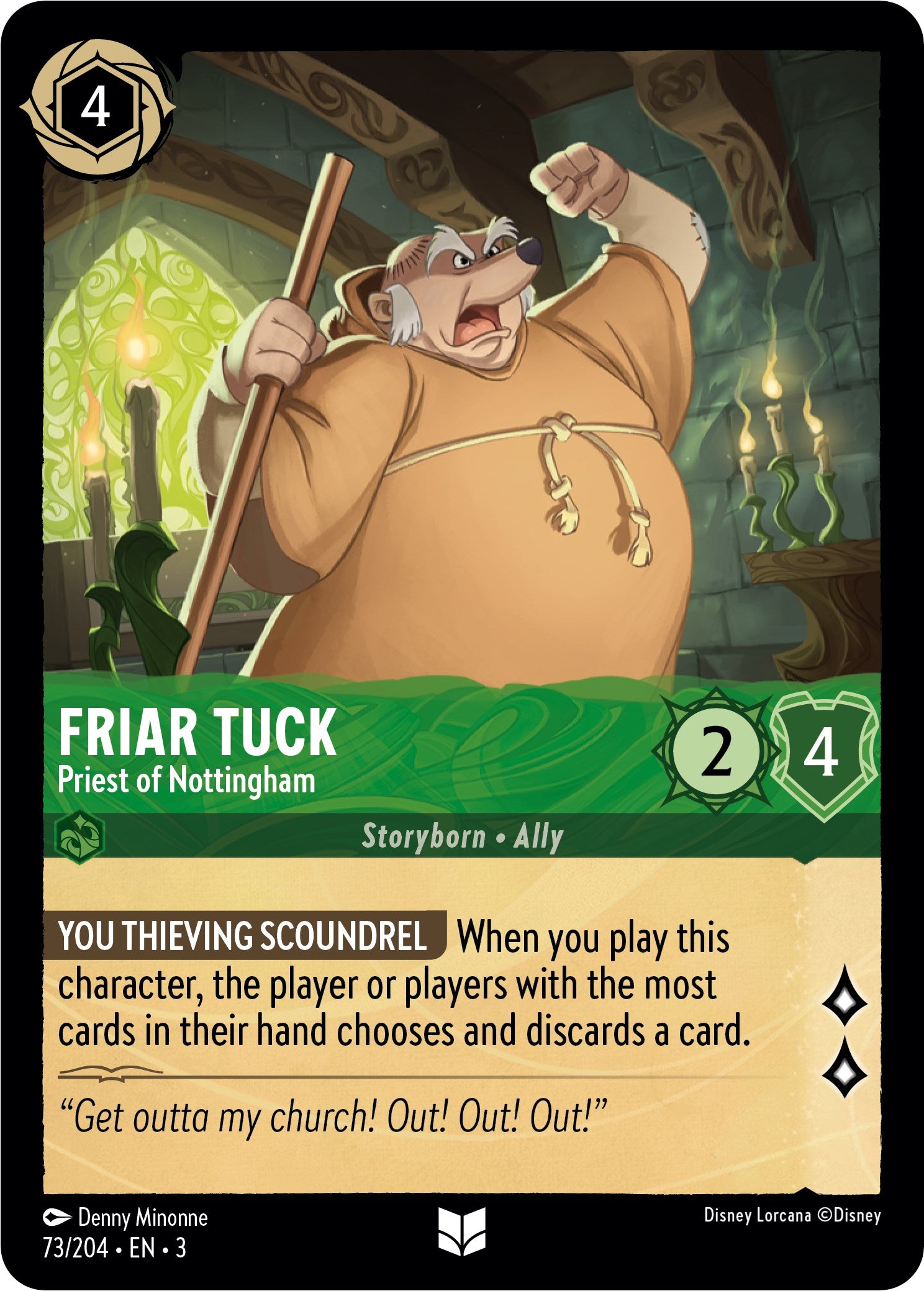 Friar Tuck - Priest of Nottingham (73/204) [Into the Inklands] | Good Games Morley