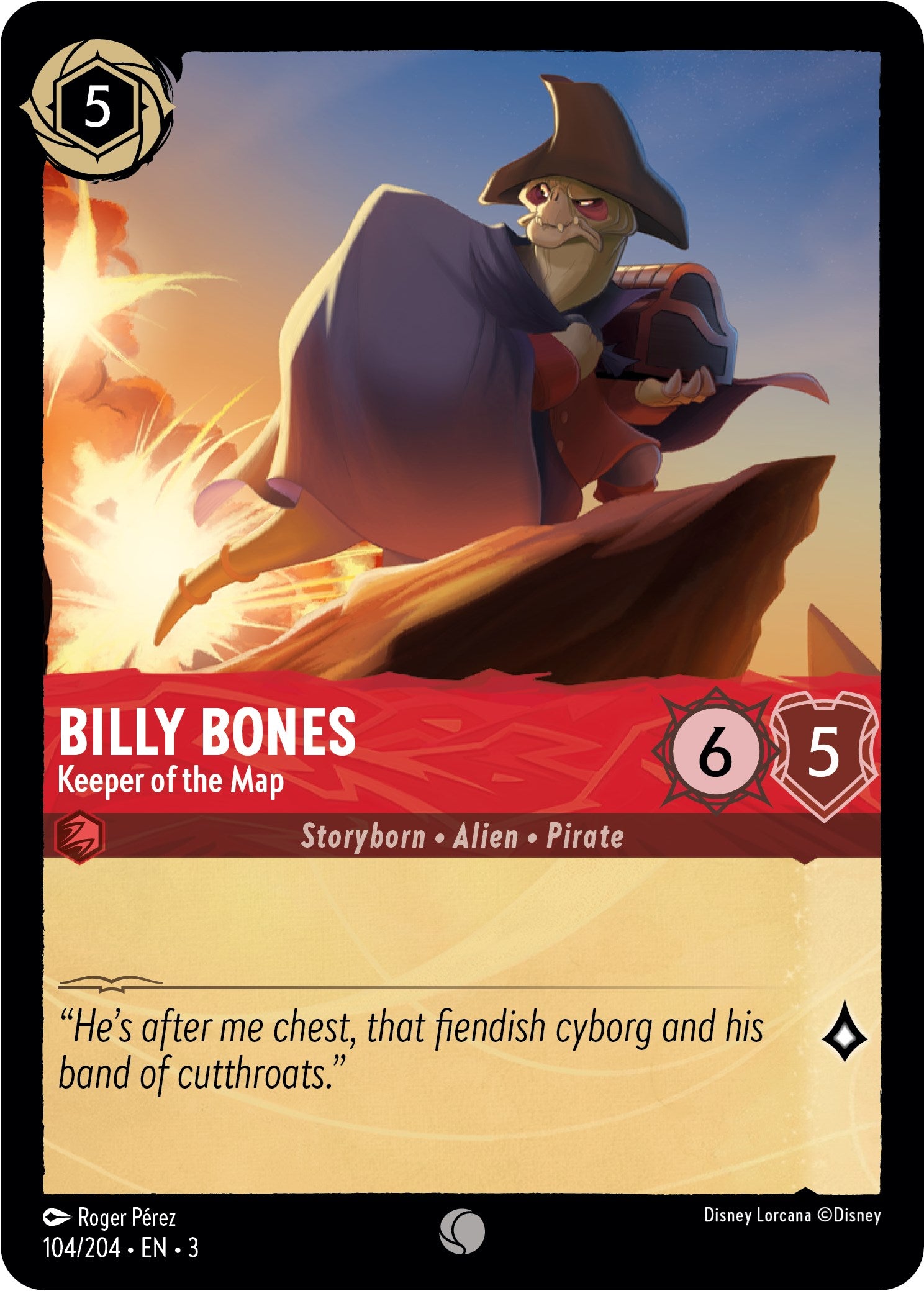 Billy Bones - Keeper of the Map (104/204) [Into the Inklands] | Good Games Morley