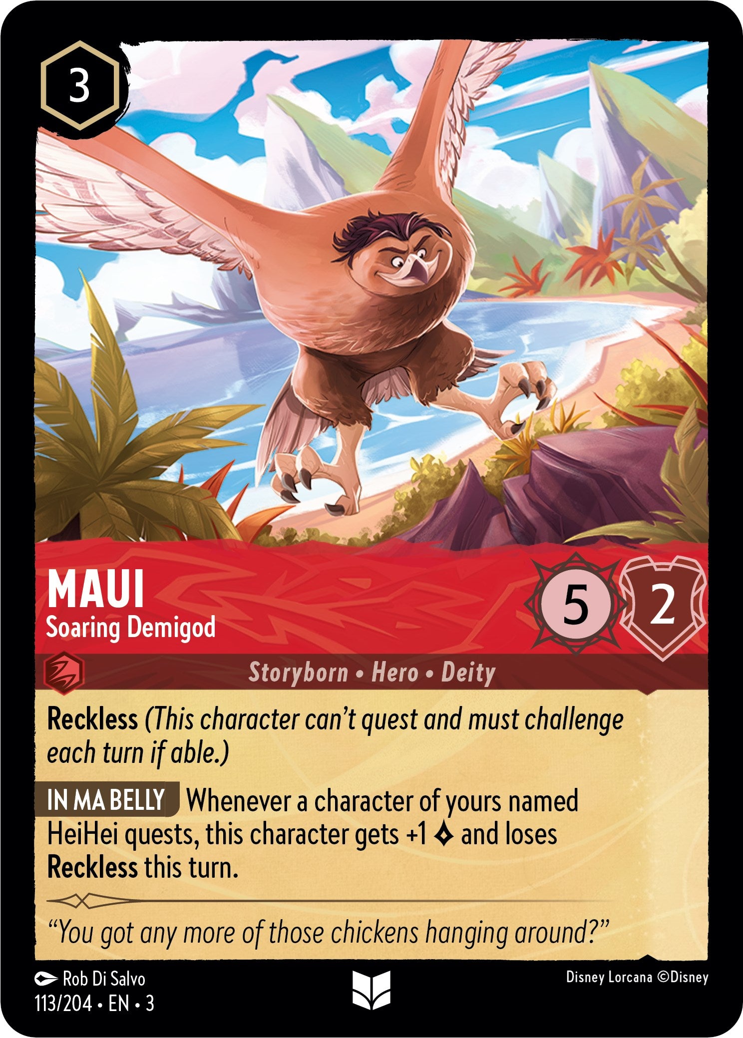 Maui - Soaring Demigod (113//204) [Into the Inklands] | Good Games Morley