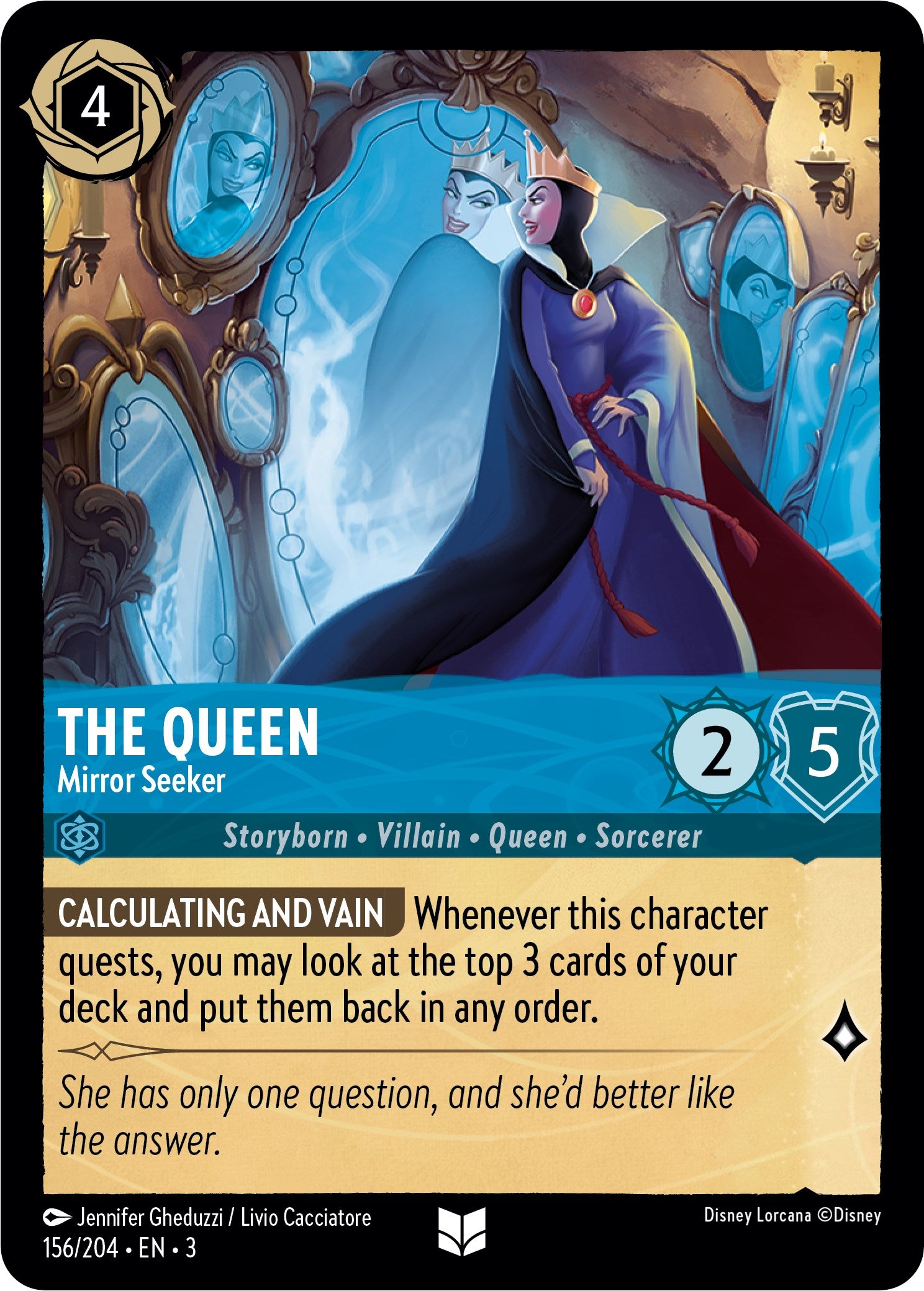 The Queen - Mirror Seeker (156/204) [Into the Inklands] | Good Games Morley