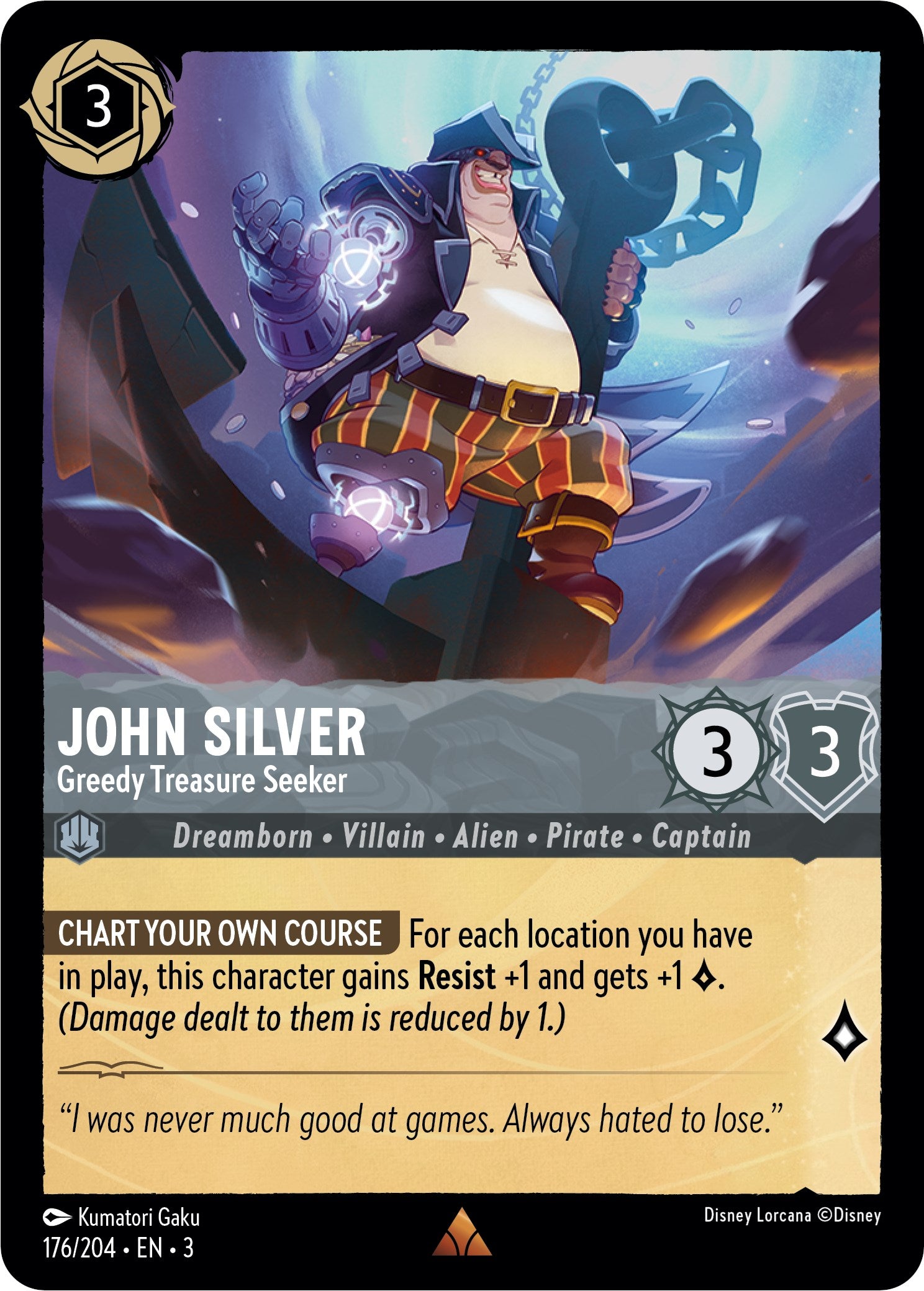 John Silver - Greedy Treasure Seeker (176/204) [Into the Inklands] | Good Games Morley