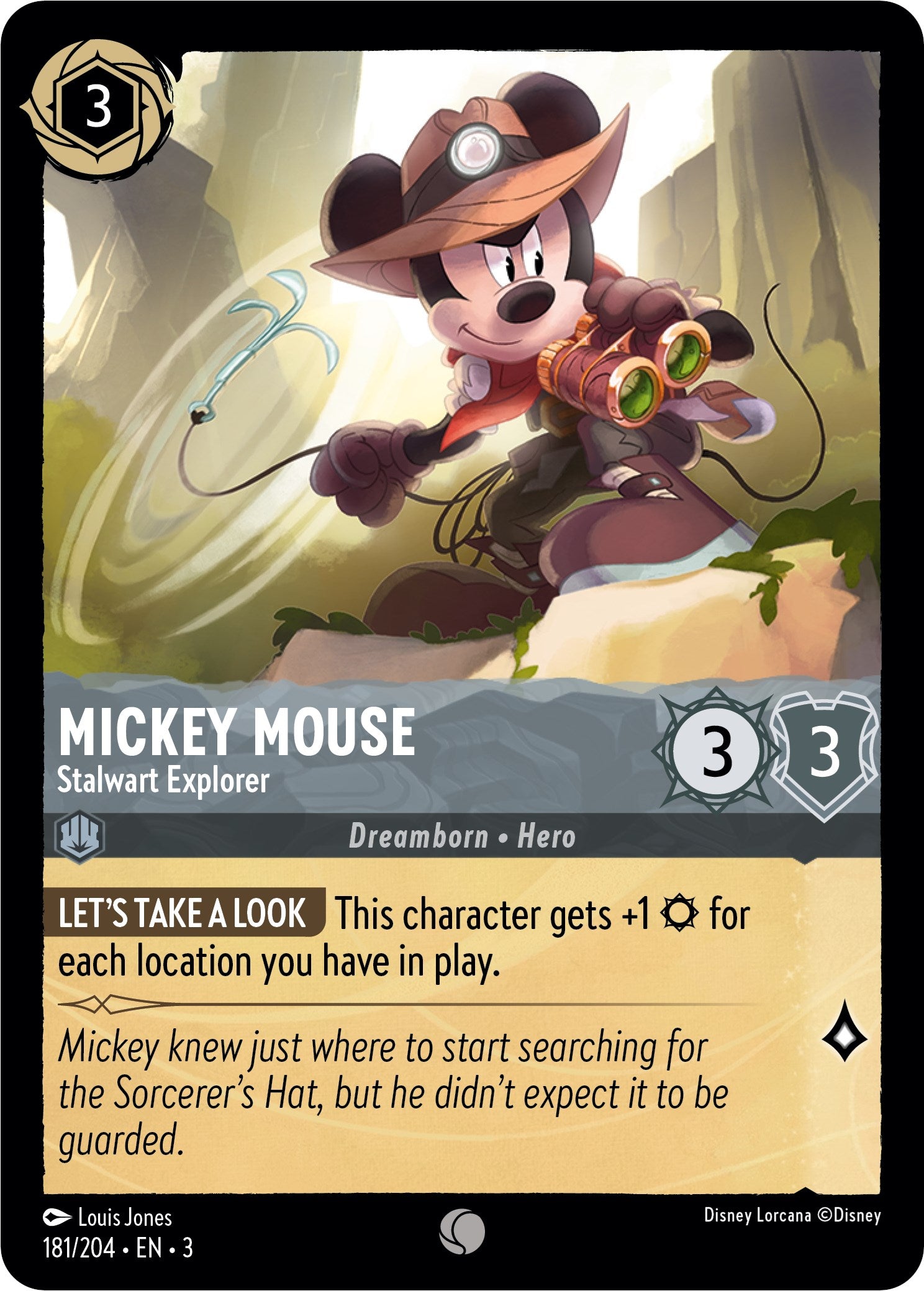 Mickey Mouse - Stalwart Explorer (181/204) [Into the Inklands] | Good Games Morley