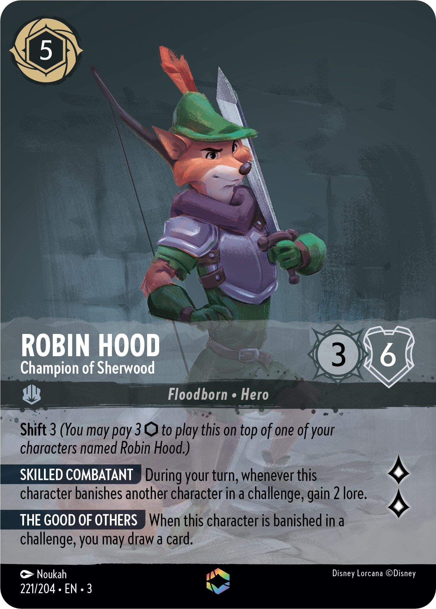 Robin Hood - Champion of Sherwood (Enchanted) (221/204) [Into the Inklands] | Good Games Morley