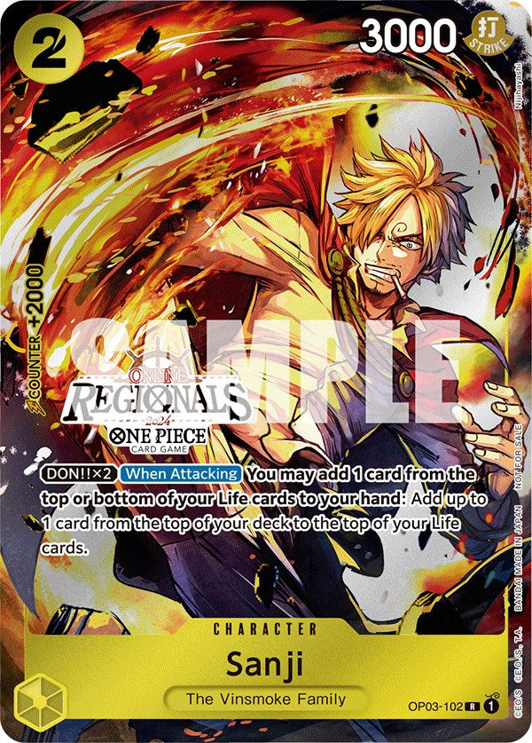 Sanji (Online Regional 2024) [Participant] [One Piece Promotion Cards] | Good Games Morley