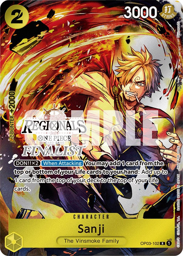 Sanji (Offline Regional 2024) [Finalist] [One Piece Promotion Cards] | Good Games Morley