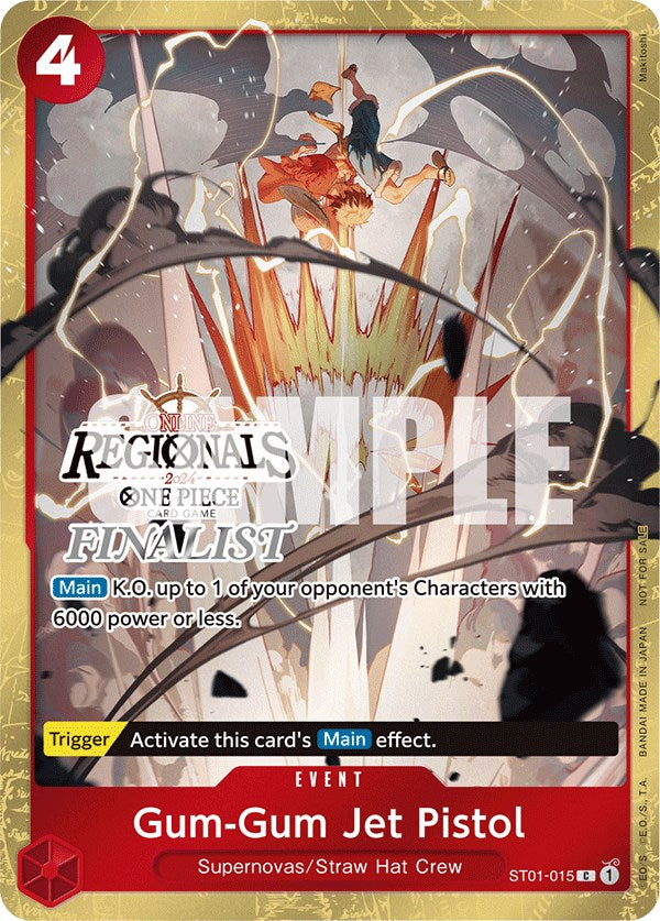 Gum-Gum Jet Pistol (Online Regional 2024) [Finalist] [One Piece Promotion Cards] | Good Games Morley