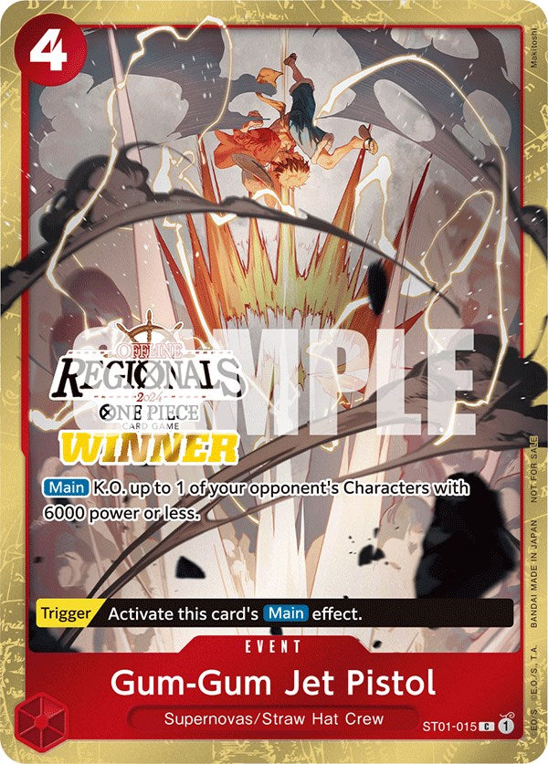 Gum-Gum Jet Pistol (Offline Regional 2024) [Winner] [One Piece Promotion Cards] | Good Games Morley