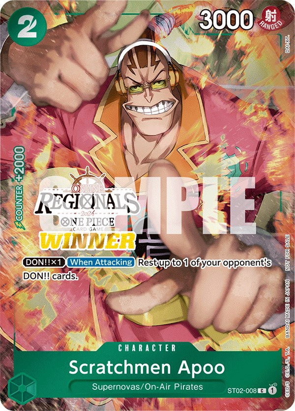 Scratchmen Apoo (Online Regional 2024) [Winner] [One Piece Promotion Cards] | Good Games Morley