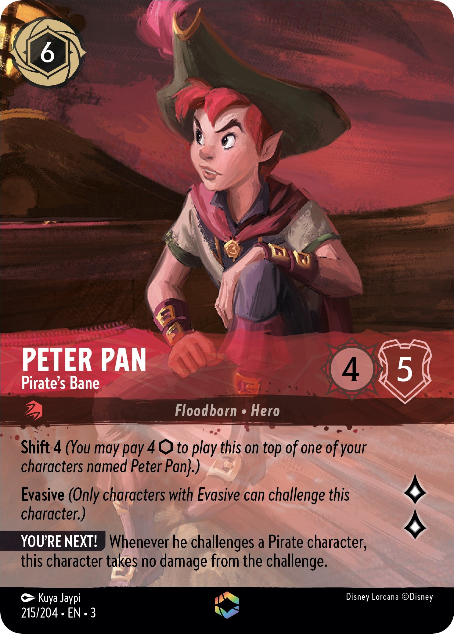 Peter Pan - Pirate's Bane (Enchanted) (215/204) [Into the Inklands] | Good Games Morley