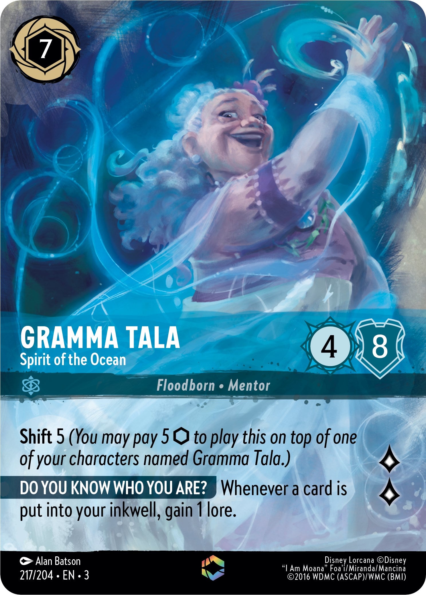 Gramma Tala - Spirit of the Ocean (Enchanted) (217/204) [Into the Inklands] | Good Games Morley