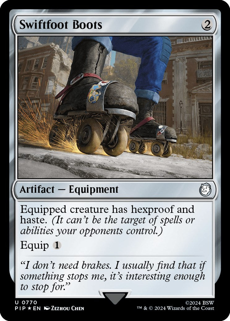 Swiftfoot Boots (Surge Foil) [Fallout] | Good Games Morley