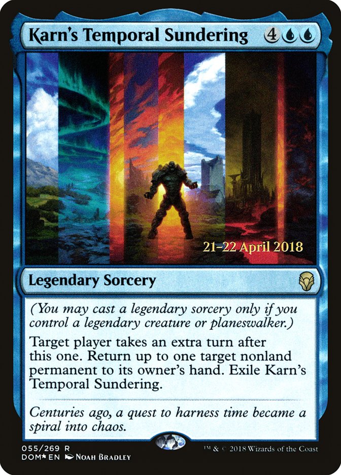 Karn's Temporal Sundering [Dominaria Prerelease Promos] | Good Games Morley