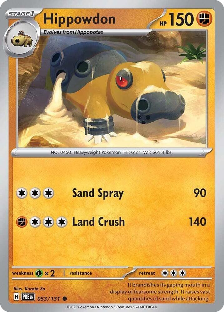 Hippowdon (053/131) [Scarlet & Violet: Prismatic Evolutions] | Good Games Morley