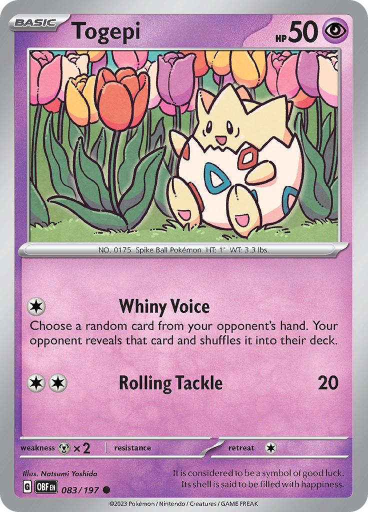 Togepi (083/197) [Scarlet & Violet: Obsidian Flames] | Good Games Morley
