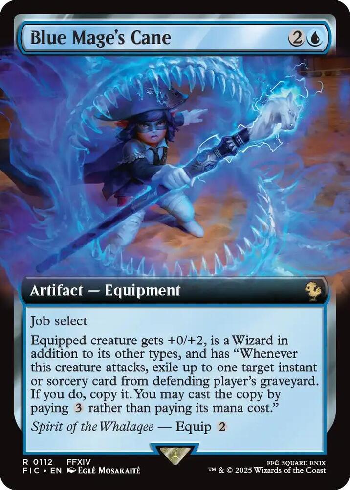 Blue Mage's Cane 112 (Commander: FINAL FANTASY)  - Extended Art | Good Games Morley