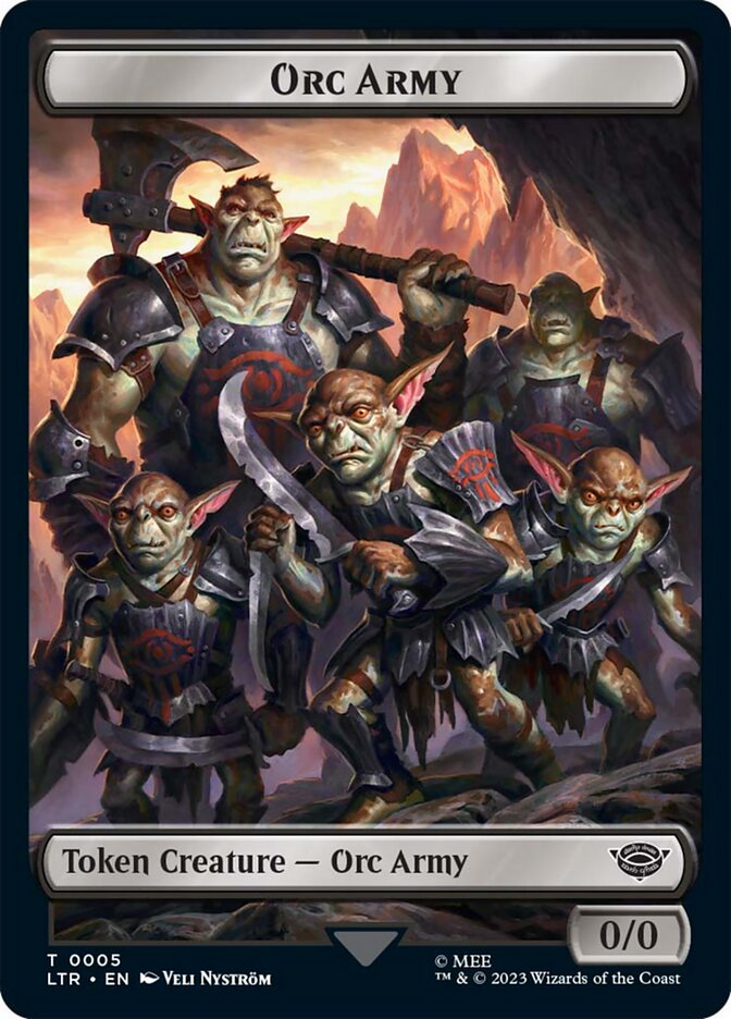 Orc Army Token (05) [The Lord of the Rings: Tales of Middle-Earth Tokens] | Good Games Morley