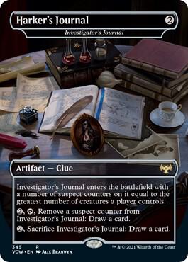 Harkers Journal Investigators Journal 345/277 (Innistrad: Crimson Vow)  - Foil | Good Games Morley