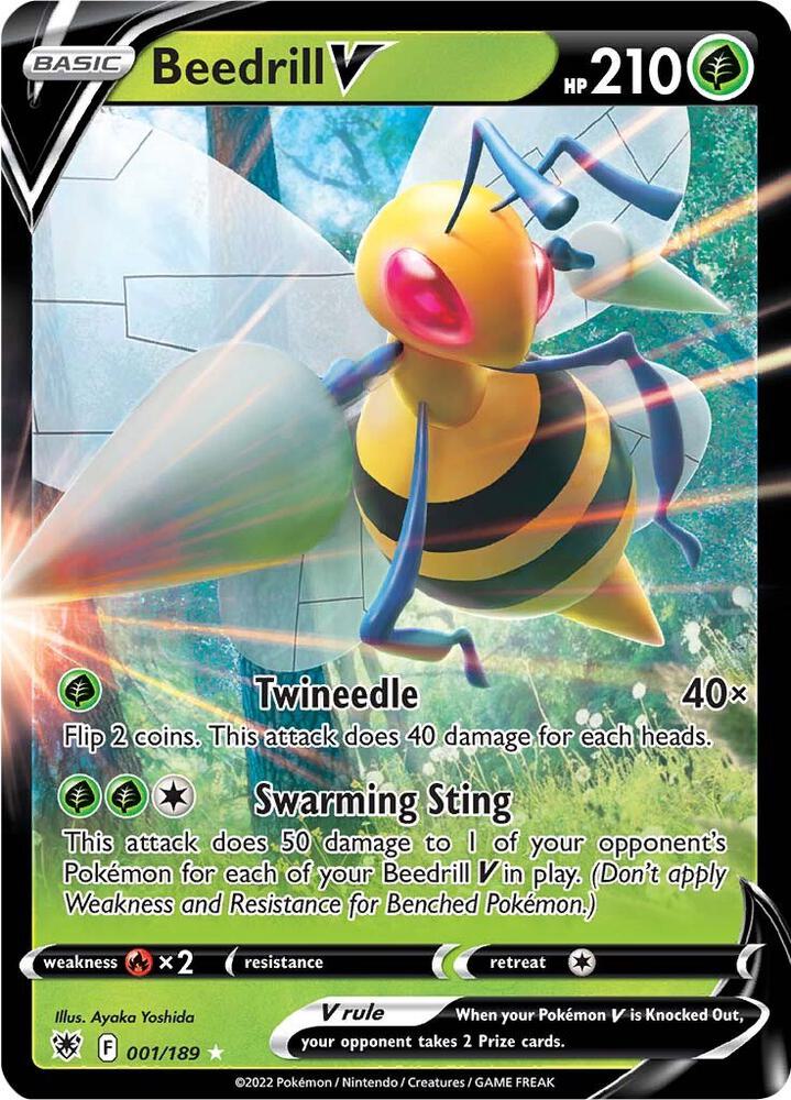 Beedrill V 001/189 (SWSH10: Astral Radiance)  - Holofoil | Good Games Morley