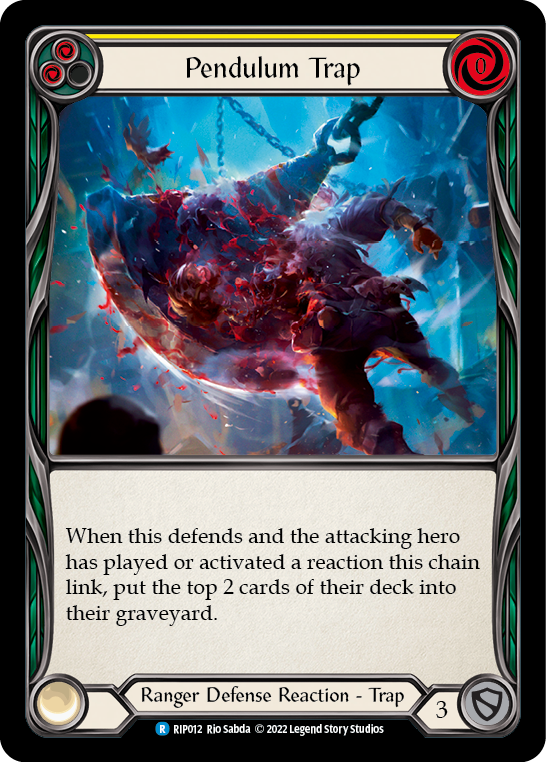 Pendulum Trap (Yellow) [RIP012] (Outsiders Riptide Blitz Deck) | Good Games Morley