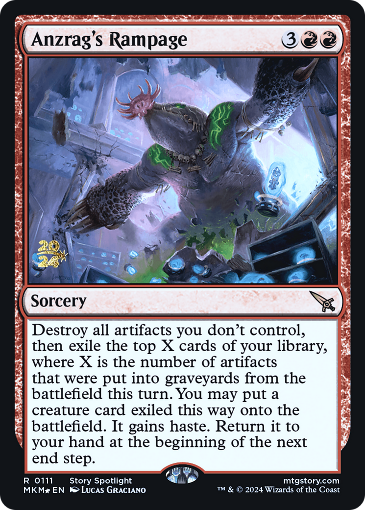 Anzrag's Rampage [Murders at Karlov Manor Prerelease Promos] | Good Games Morley