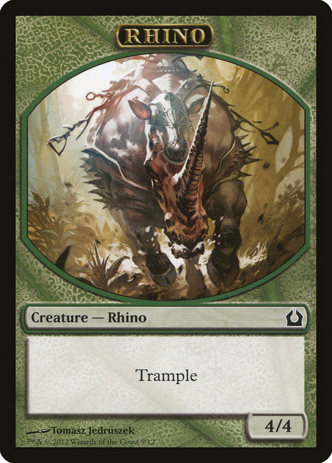 Rhino Token [Return to Ravnica Tokens] | Good Games Morley