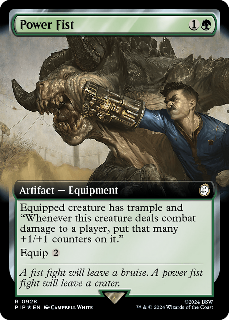 Power Fist (Extended Art) (Surge Foil) [Fallout] | Good Games Morley