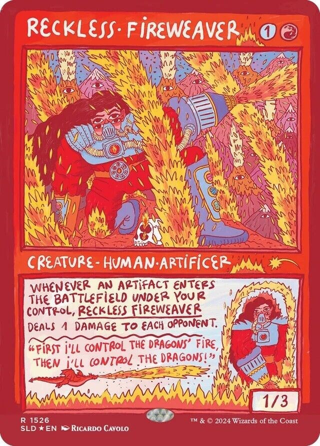 Reckless Fireweaver (Rainbow Foil) [Secret Lair Drop Series] | Good Games Morley