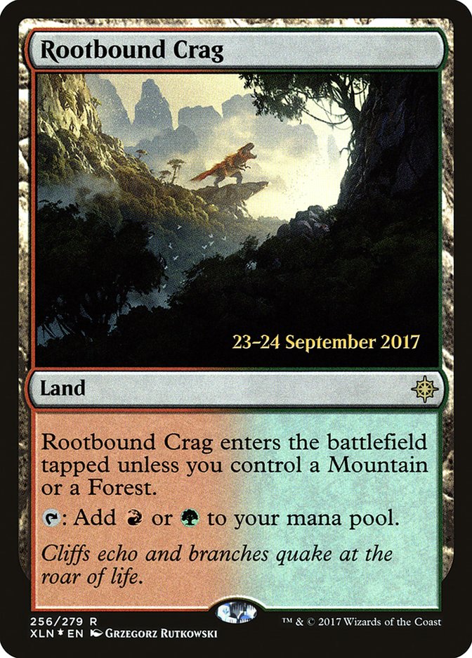 Rootbound Crag [Ixalan Prerelease Promos] | Good Games Morley