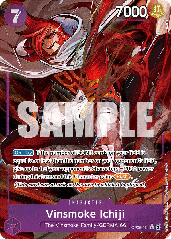 Vinsmoke Ichiji (Alternate Art) [Wings of the Captain] | Good Games Morley