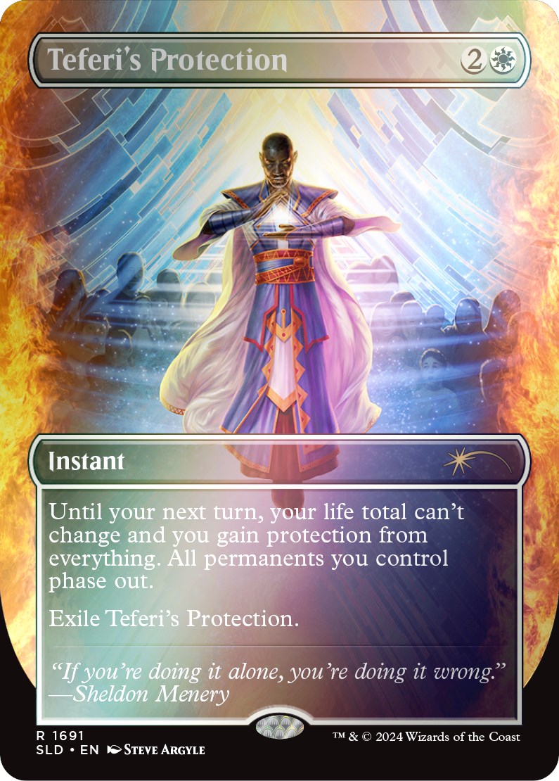 Teferi's Protection (1691) (Rainbow Foil) [Secret Lair Drop Series] | Good Games Morley
